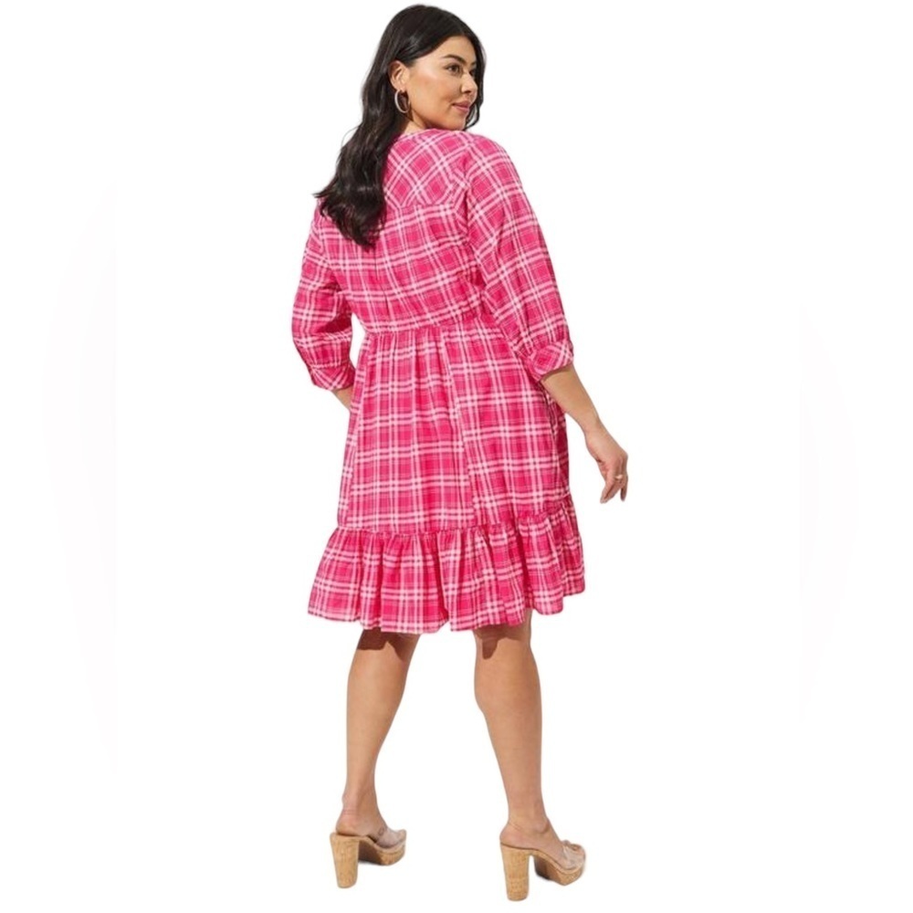 NWT- Mini Voile Mandarin Collar Dress.